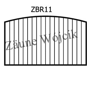 zaunmuster bogenform mit rahmen zaune aus polen zaune wójcik zbr11