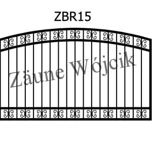 zaunmuster bogenform mit rahmen zaune aus polen zaune wójcik zbr15