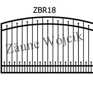 zaunmuster bogenform mit rahmen zaune aus polen zaune wójcik zbr18