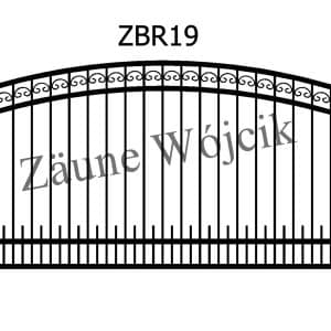 zaunmuster bogenform mit rahmen zaune aus polen zaune wójcik zbr19