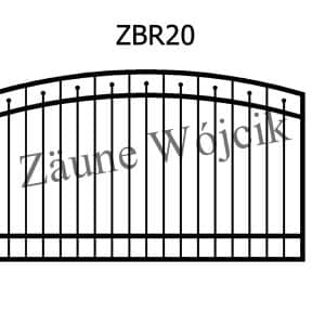 zaunmuster bogenform mit rahmen zaune aus polen zaune wójcik zbr20