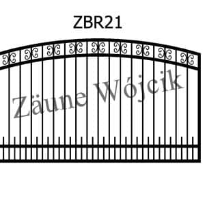 zaunmuster bogenform mit rahmen zaune aus polen zaune wójcik zbr21