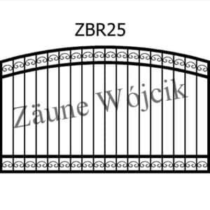 zaunmuster bogenform mit rahmen zaune aus polen zaune wójcik zbr25