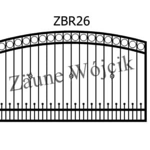 zaunmuster bogenform mit rahmen zaune aus polen zaune wójcik zbr26