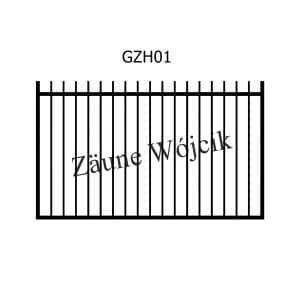 zaunmuster gerade mit halbrahmen zaune aus polen zaune wójcik gzh01