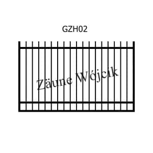 zaunmuster gerade mit halbrahmen zaune aus polen zaune wójcik gzh02