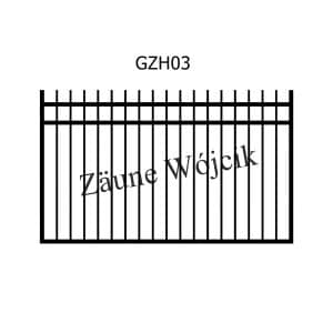 zaunmuster gerade mit halbrahmen zaune aus polen zaune wójcik gzh03