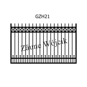 zaunmuster gerade mit halbrahmen zaune aus polen zaune wójcik gzh21