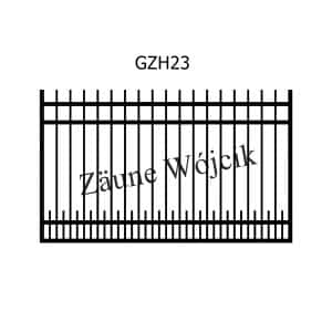 zaunmuster gerade mit halbrahmen zaune aus polen zaune wójcik gzh23