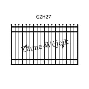 zaunmuster gerade mit halbrahmen zaune aus polen zaune wójcik gzh27