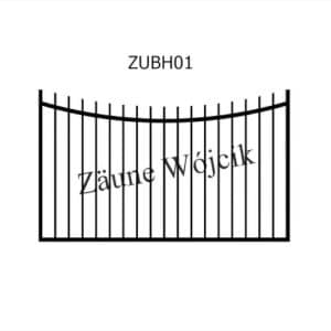 zaunmuster u bogenform mit halbrahmen zaune aus polen zaune wójcik zubh01