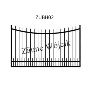 zaunmuster u bogenform mit halbrahmen zaune aus polen zaune wójcik zubh02