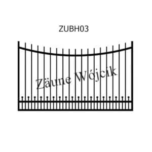 zaunmuster u bogenform mit halbrahmen zaune aus polen zaune wójcik zubh03