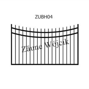 zaunmuster u bogenform mit halbrahmen zaune aus polen zaune wójcik zubh04