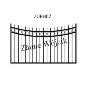 zaunmuster u bogenform mit halbrahmen zaune aus polen zaune wójcik zubh07