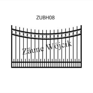 zaunmuster u bogenform mit halbrahmen zaune aus polen zaune wójcik zubh08
