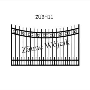 zaunmuster u bogenform mit halbrahmen zaune aus polen zaune wójcik zubh11