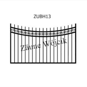 zaunmuster u bogenform mit halbrahmen zaune aus polen zaune wójcik zubh13