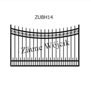 zaunmuster u bogenform mit halbrahmen zaune aus polen zaune wójcik zubh14