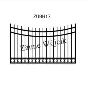 zaunmuster u bogenform mit halbrahmen zaune aus polen zaune wójcik zubh17