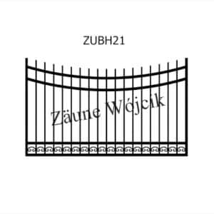 zaunmuster u bogenform mit halbrahmen zaune aus polen zaune wójcik zubh21