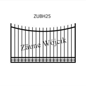 zaunmuster u bogenform mit halbrahmen zaune aus polen zaune wójcik zubh25