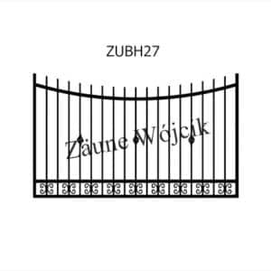 zaunmuster u bogenform mit halbrahmen zaune aus polen zaune wójcik zubh27