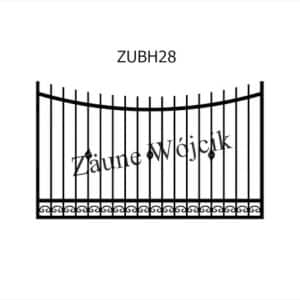 zaunmuster u bogenform mit halbrahmen zaune aus polen zaune wójcik zubh28