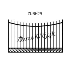 zaunmuster u bogenform mit halbrahmen zaune aus polen zaune wójcik zubh29