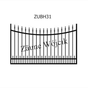 zaunmuster u bogenform mit halbrahmen zaune aus polen zaune wójcik zubh31