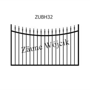 zaunmuster u bogenform mit halbrahmen zaune aus polen zaune wójcik zubh32