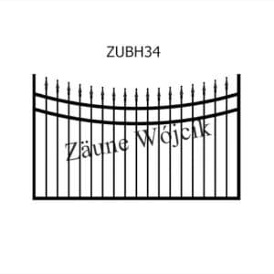 zaunmuster u bogenform mit halbrahmen zaune aus polen zaune wójcik zubh34