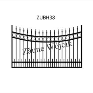 zaunmuster u bogenform mit halbrahmen zaune aus polen zaune wójcik zubh38