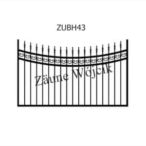 zaunmuster u bogenform mit halbrahmen zaune aus polen zaune wójcik zubh43
