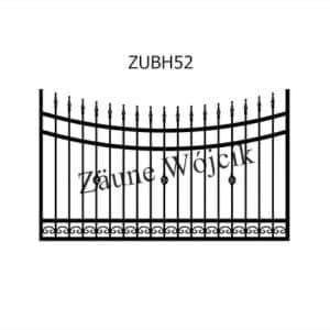 zaunmuster u bogenform mit halbrahmen zaune aus polen zaune wójcik zubh52