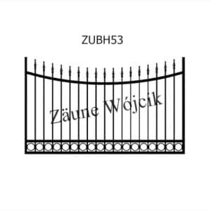 zaunmuster u bogenform mit halbrahmen zaune aus polen zaune wójcik zubh53
