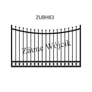 zaunmuster u bogenform mit halbrahmen zaune aus polen zaune wójcik zubh83