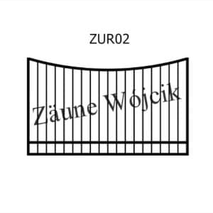 zaunmuster u bogenform mit rahmen zaune aus polen zaune wójcik zur02