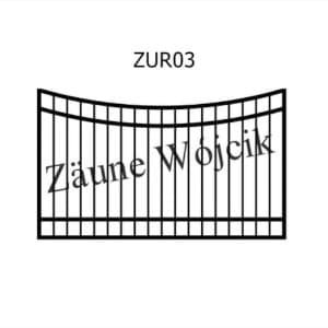 zaunmuster u bogenform mit rahmen zaune aus polen zaune wójcik zur03