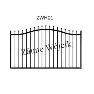 zaunmuster wellenform mit halbrahmen zaune aus polen zaune wójcik zwh01