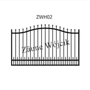 zaunmuster wellenform mit halbrahmen zaune aus polen zaune wójcik zwh02