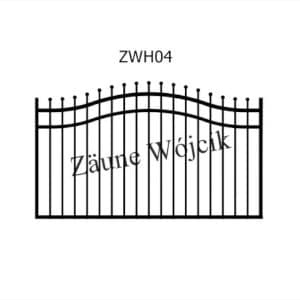 zaunmuster wellenform mit halbrahmen zaune aus polen zaune wójcik zwh04