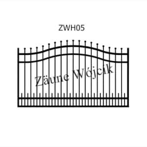 zaunmuster wellenform mit halbrahmen zaune aus polen zaune wójcik zwh05