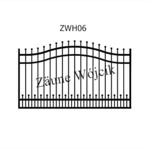 zaunmuster wellenform mit halbrahmen zaune aus polen zaune wójcik zwh06