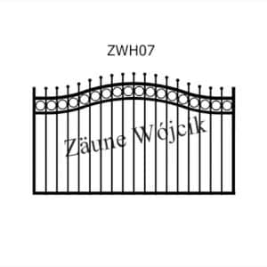 zaunmuster wellenform mit halbrahmen zaune aus polen zaune wójcik zwh07