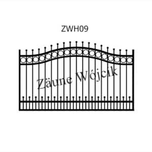 zaunmuster wellenform mit halbrahmen zaune aus polen zaune wójcik zwh09