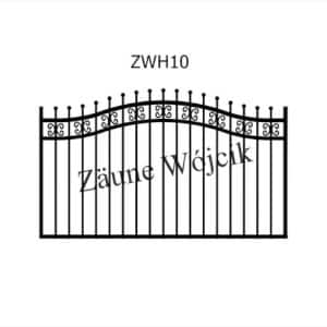 zaunmuster wellenform mit halbrahmen zaune aus polen zaune wójcik zwh10