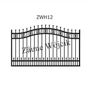 zaunmuster wellenform mit halbrahmen zaune aus polen zaune wójcik zwh12