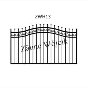 zaunmuster wellenform mit halbrahmen zaune aus polen zaune wójcik zwh13