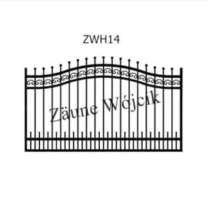 zaunmuster wellenform mit halbrahmen zaune aus polen zaune wójcik zwh14